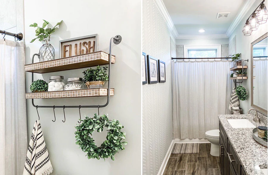 Basket Weave Wall Shelf