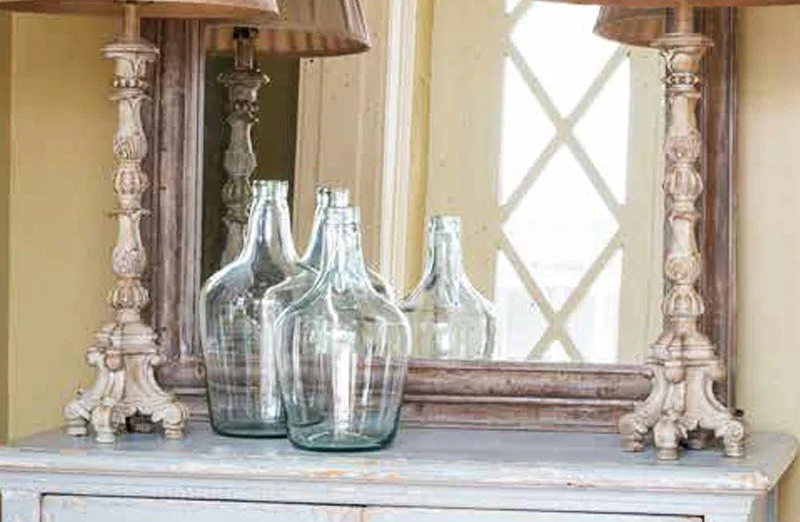 French Candlestick Lamps  Set of 2