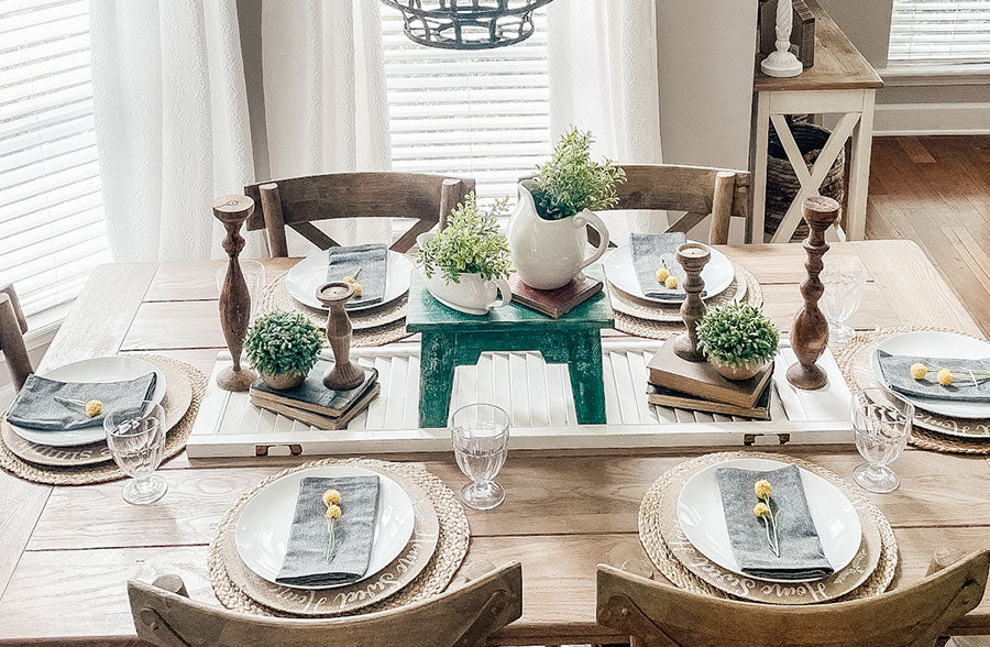 Distressed Antique Green Riser