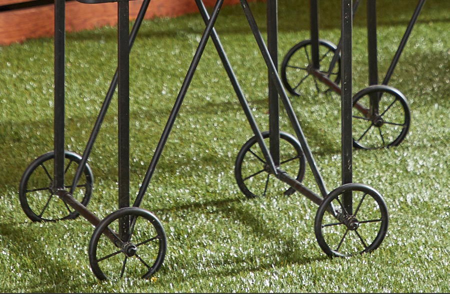 Distressed Farm Fresh Planter Carts, Set of 2