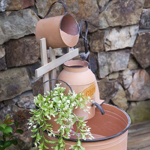 Garden Tools Metal Fountain