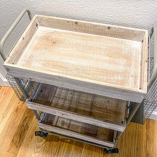 Wood Bar Cart | Functional Farmhouse