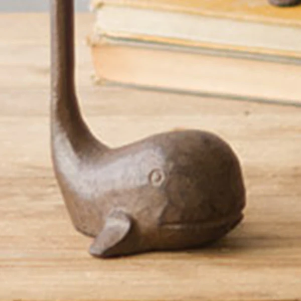 Cast Iron Whale Paper Towel Holder