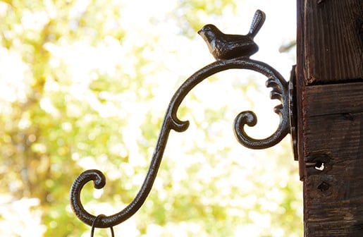 LARGE Cast Iron Bird Hook Set Of 2