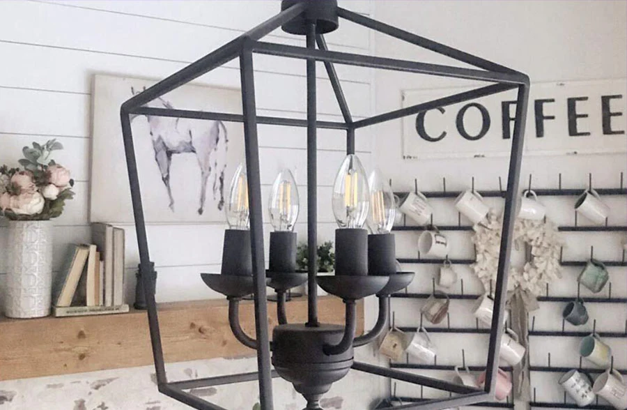Metal Geometric Chandelier