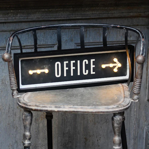 Lighted Office Plaque