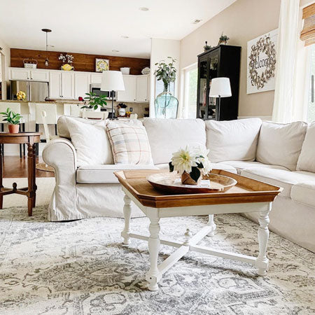 Distressed Natural Stonewash Coffee Table