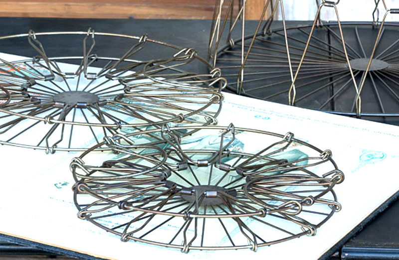 Collapsible Wire Mercantile Baskets  Set of 3