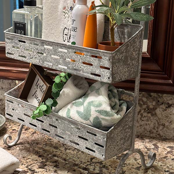 Two-Tier Olive Bucket Organizer
