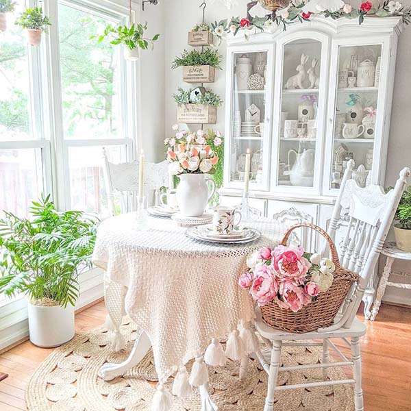 Whitewashed Herb Buckets, Set of 4