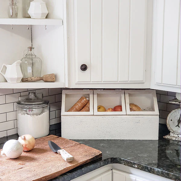 Distressed Wooden Cubby Organizer