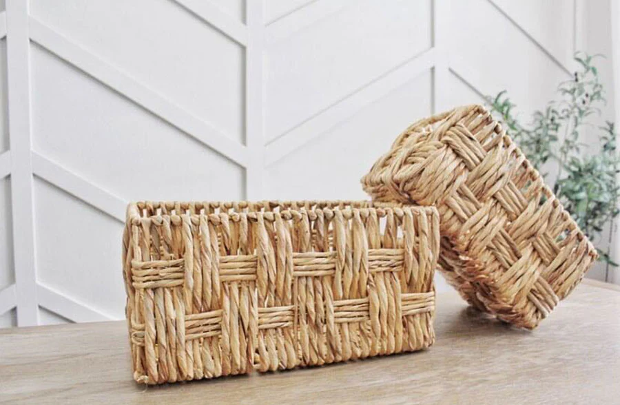 Wicker Utility Baskets, Set of 2