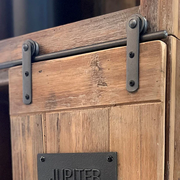 67 Inch Tall Wood Cabinet with Sliding Door