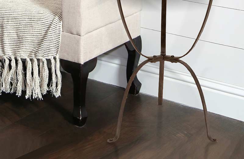 Metal and Wood Side Table