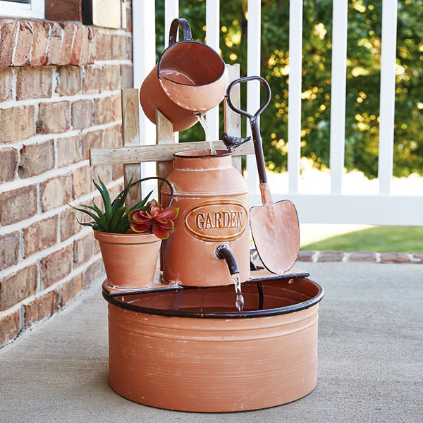 Garden Tools Metal Fountain