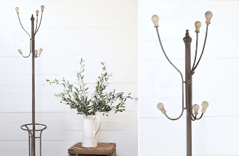 *HUGE* Metal Standing Coat Rack