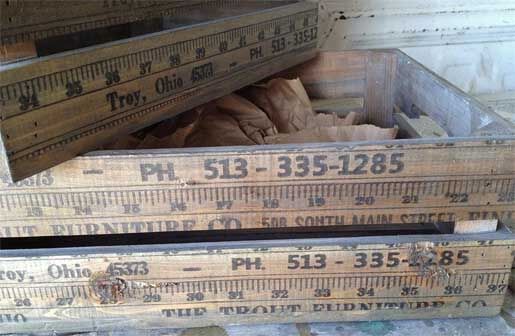 Get Organized Yardstick Wooden Crates  Set Of 3