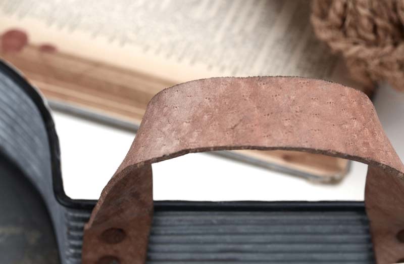 White Enamel Tray  Set Of 2