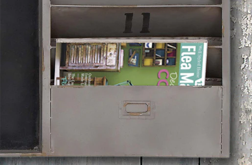 HUGE Postal Organizer With Chalkboard