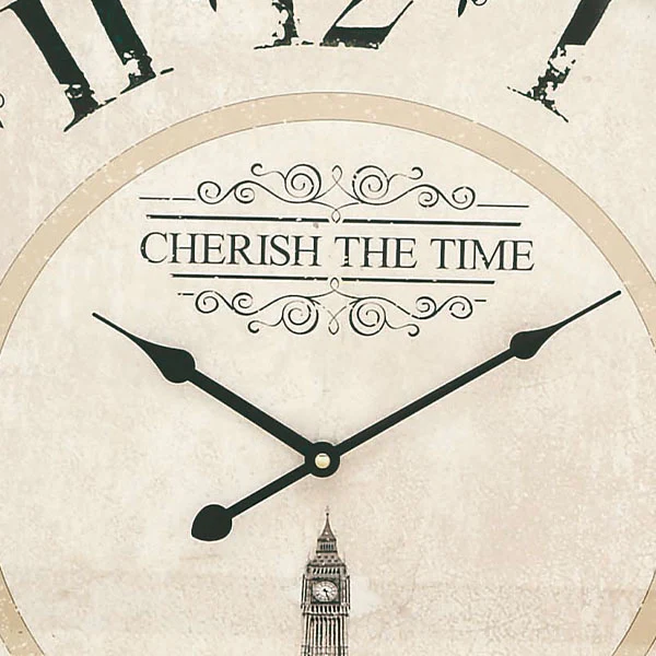 Oversized Glass Front Pocket Watch Clock