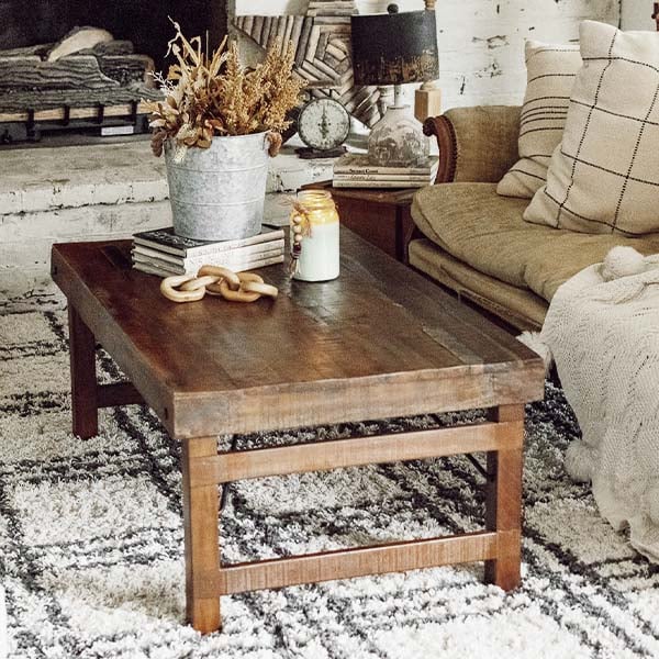 Reclaimed Wood Folding Coffee Table