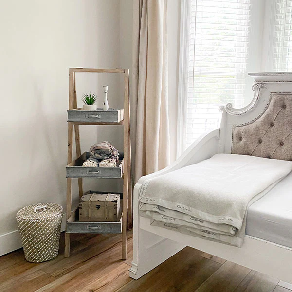 Three Tier Ladder with Removable Tray Shelves