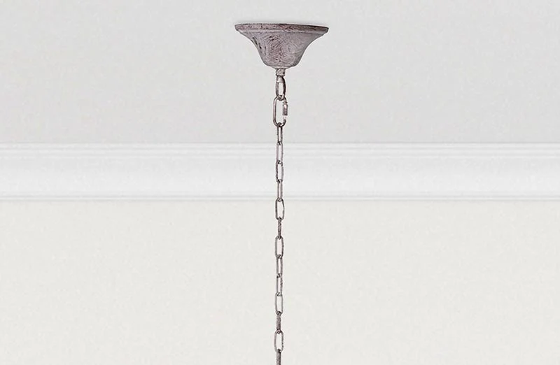 Hand Crafted Wooden Bead Chandelier