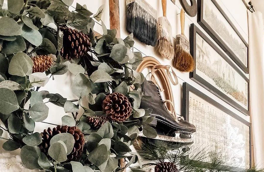 Eucalyptus Wreath With Pinecones