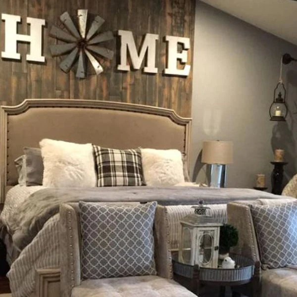 Wood Home Letters with Windmill