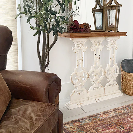 Intricate Scrollwork Console Table