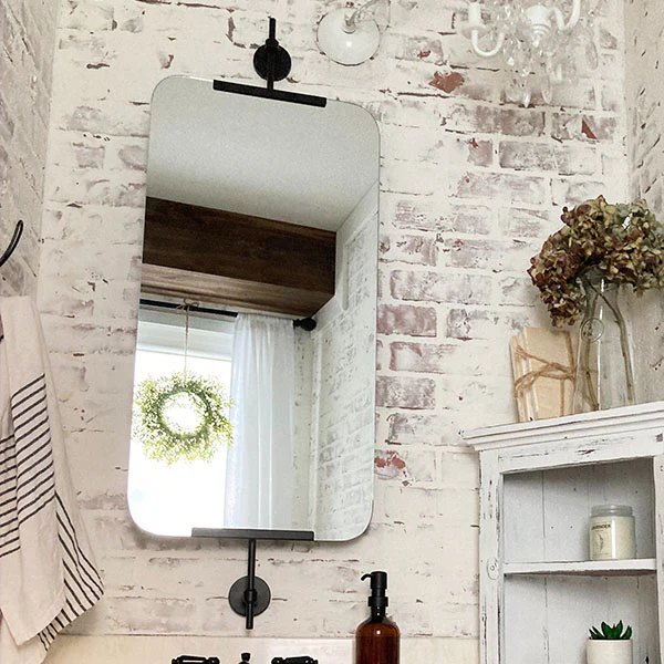 Rotating Wall Mirror | Refined Farmhouse