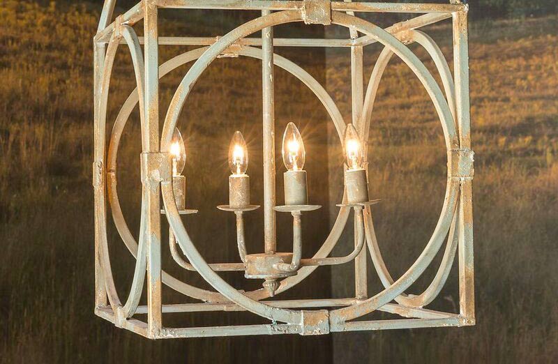 Vintage Birdcage Inspired Chandelier