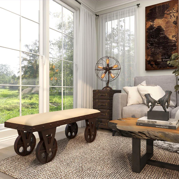 Factory Cart Linen Bench