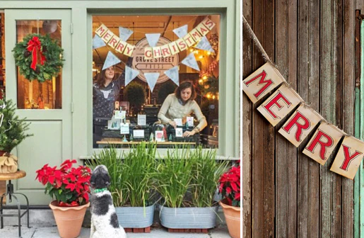 Long Merry Christmas Card Garland