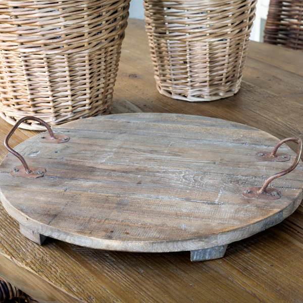 Wooden Footed Cellar Tray