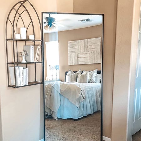 *HUGE* Cathedral Framed Triple Tier Wall Shelf