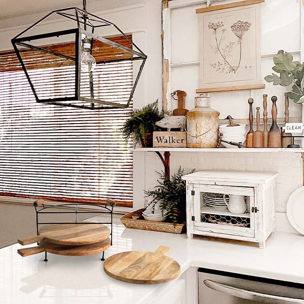 Wooden Cutting Boards with Storage Stand