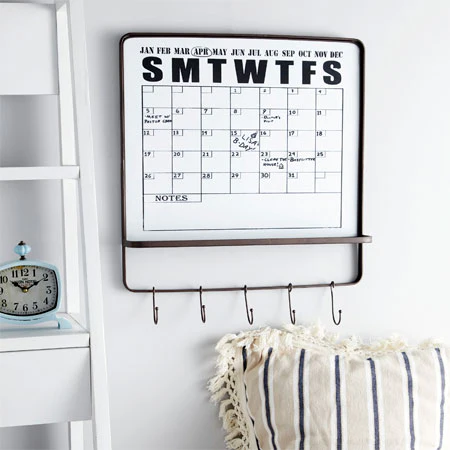 Dry Erase Calendar Wall Rack