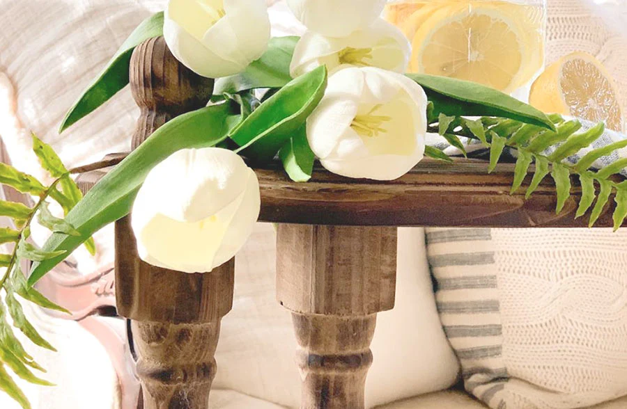 Wooden Sofa Slide Table