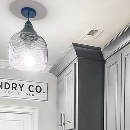 Nested Black Caged Pendant Light