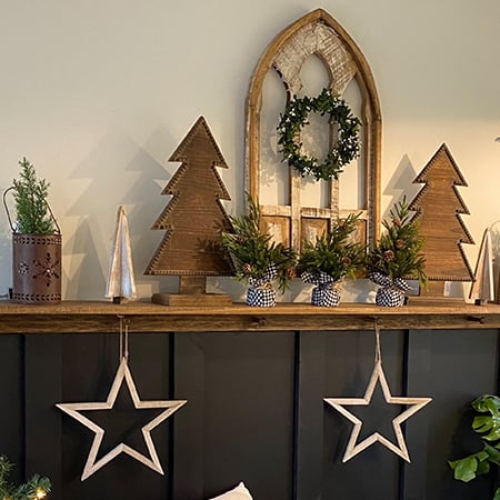 Distressed Wood Cathedral Wall Arch