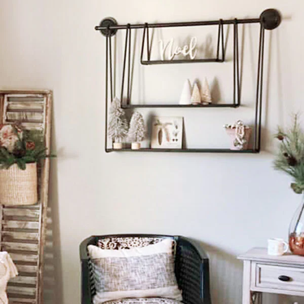 Utilitarian Three-Tiered Open Shelving Unit