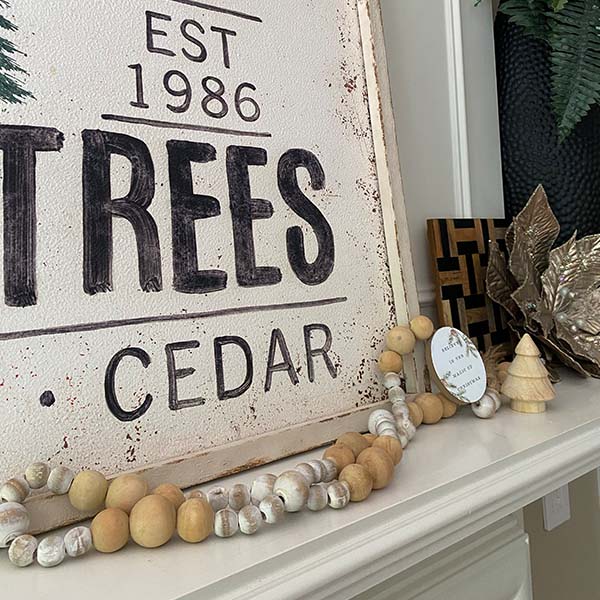 Magic of Christmas Wood Beaded Garland