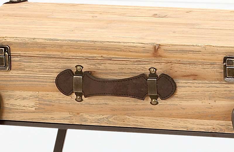 Wood Storage Accent Table