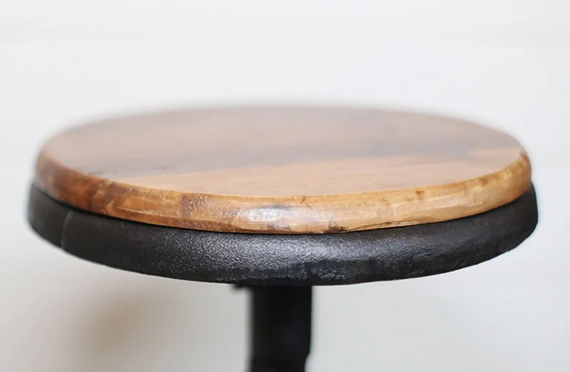 Round Industrial Bar Stool