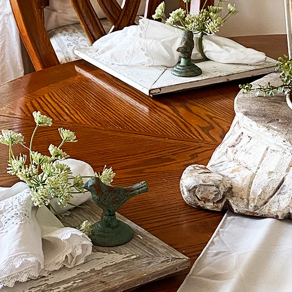 Chippy Metal Sitting Bird Figurines, Set of 4