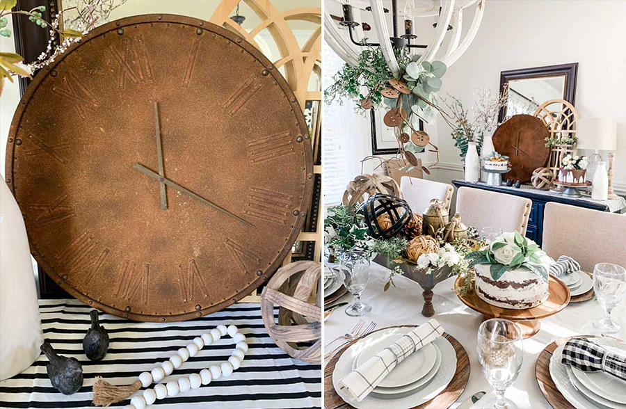 Antique Iron Wall Clock