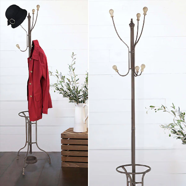 *HUGE* Metal Standing Coat Rack