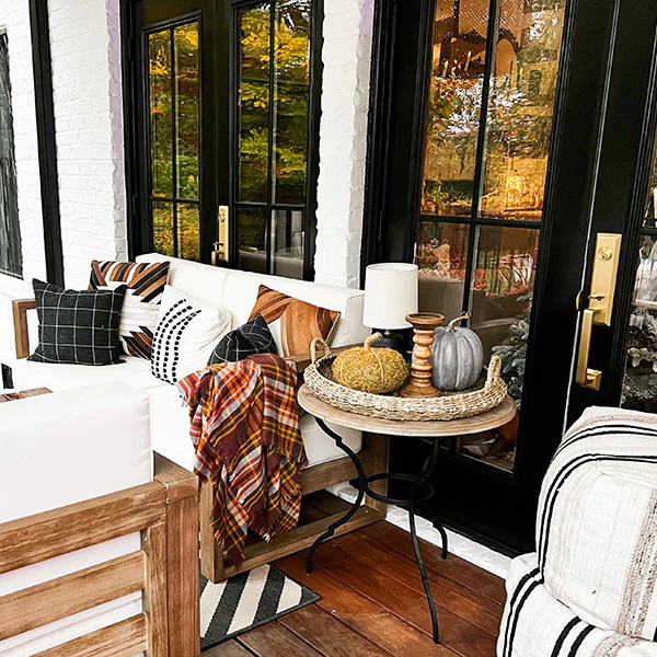 Round Wood with Metal Side Table | Refined Classic