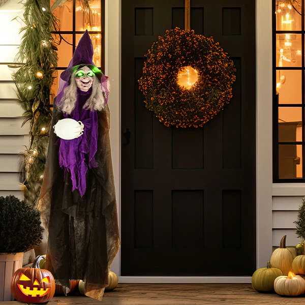 Light Up Moving Witch